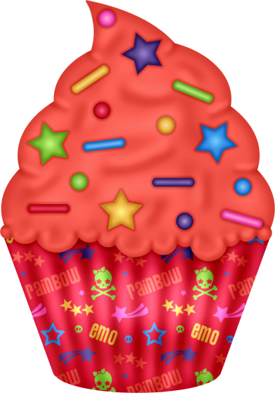 Art Cupcakes, Cupcake Art, Cupcake Clipart, Cup Art, - Cupcake (392x560)