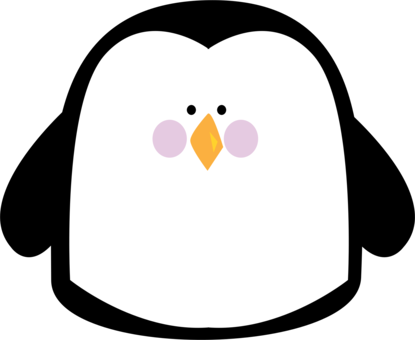 Penguin Bird Drawing Animal Cover Art - Simple Animals (415x340)
