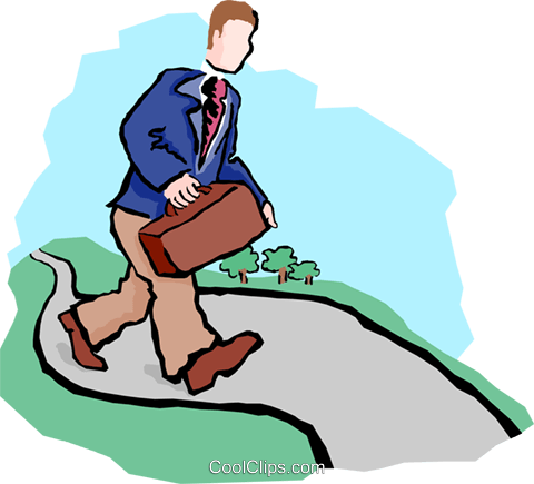 Taking The High Road Royalty Free Vector Clip Art Illustration - Coolclips.com (480x435)