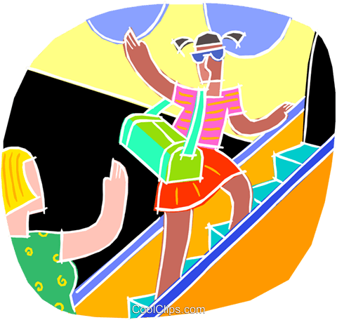 Taking A Trip Royalty Free Vector Clip Art Illustration - School (480x456)