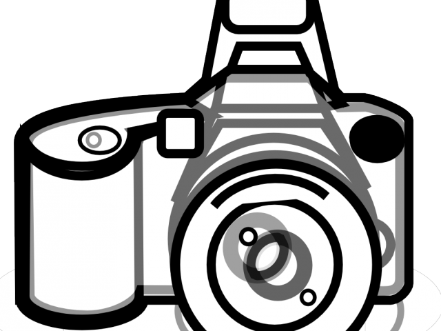 Graphic Black And White Download Photography Free On - Camera Clipart Black And White (640x480)