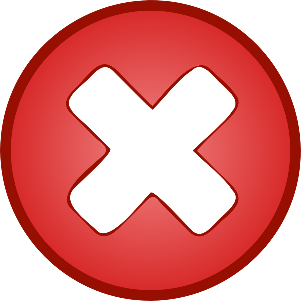 Red X Without Shadows - X Clip Art Gif (600x600)