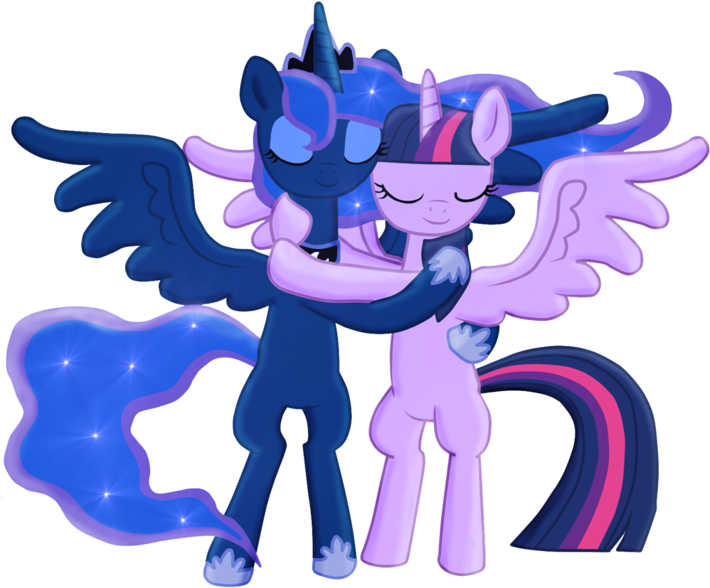 Friendly Clipart Hug Friend - Princess Luna (1024x860)