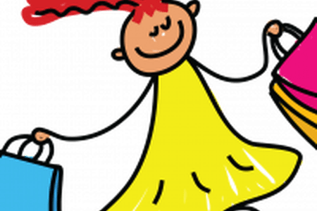 Png Library Download Wallpaper Girl Full Wallpapers - Going Shopping Clip Art (450x300)
