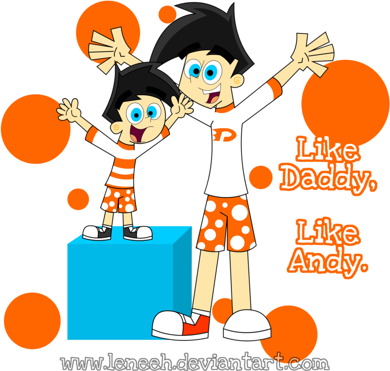 Like Daddy, Like Andy By Leneeh On Deviantart - Cartoon (900x807)