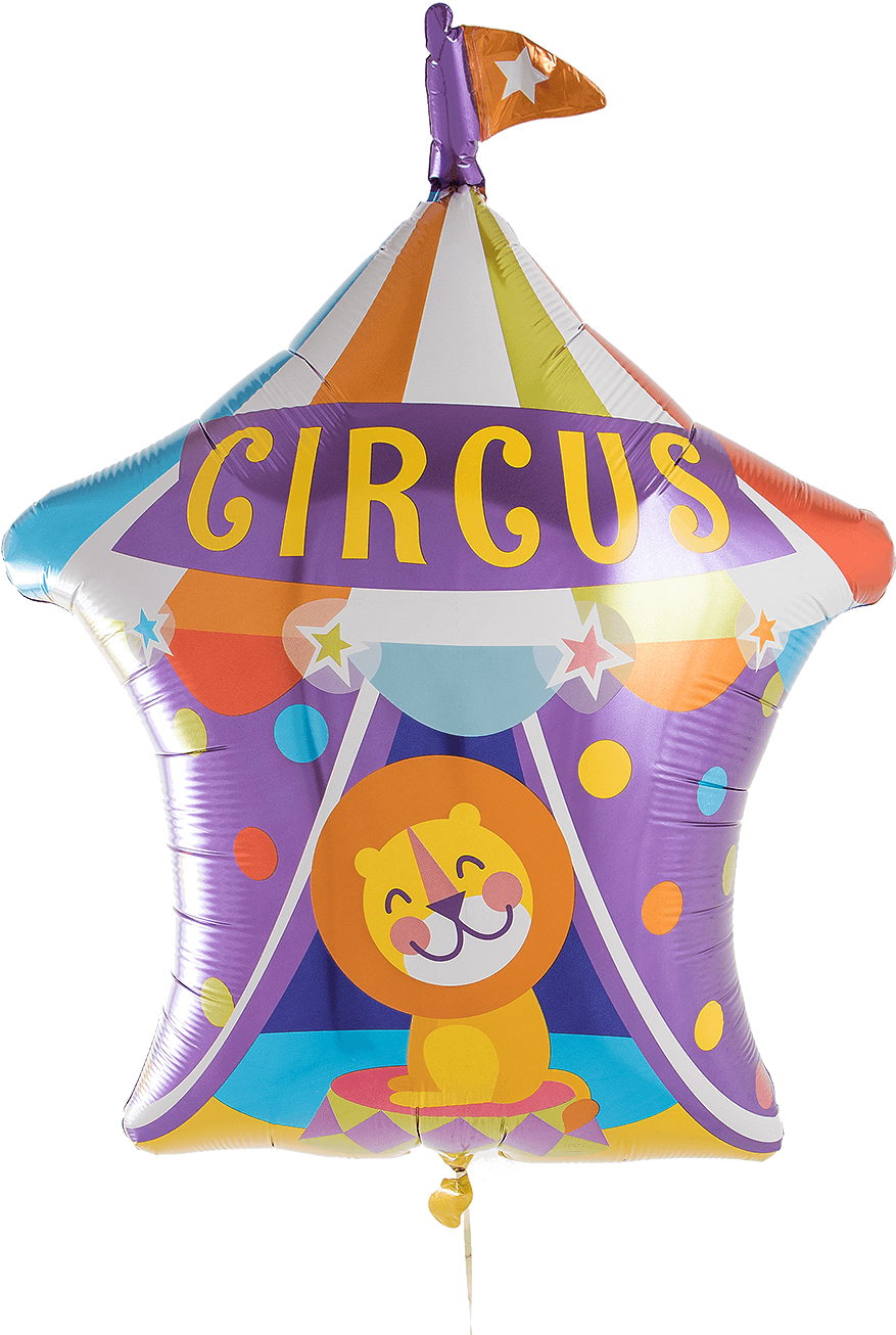 Circus Big Top Supershape - Balão Metalizado Circo (1400x1400)