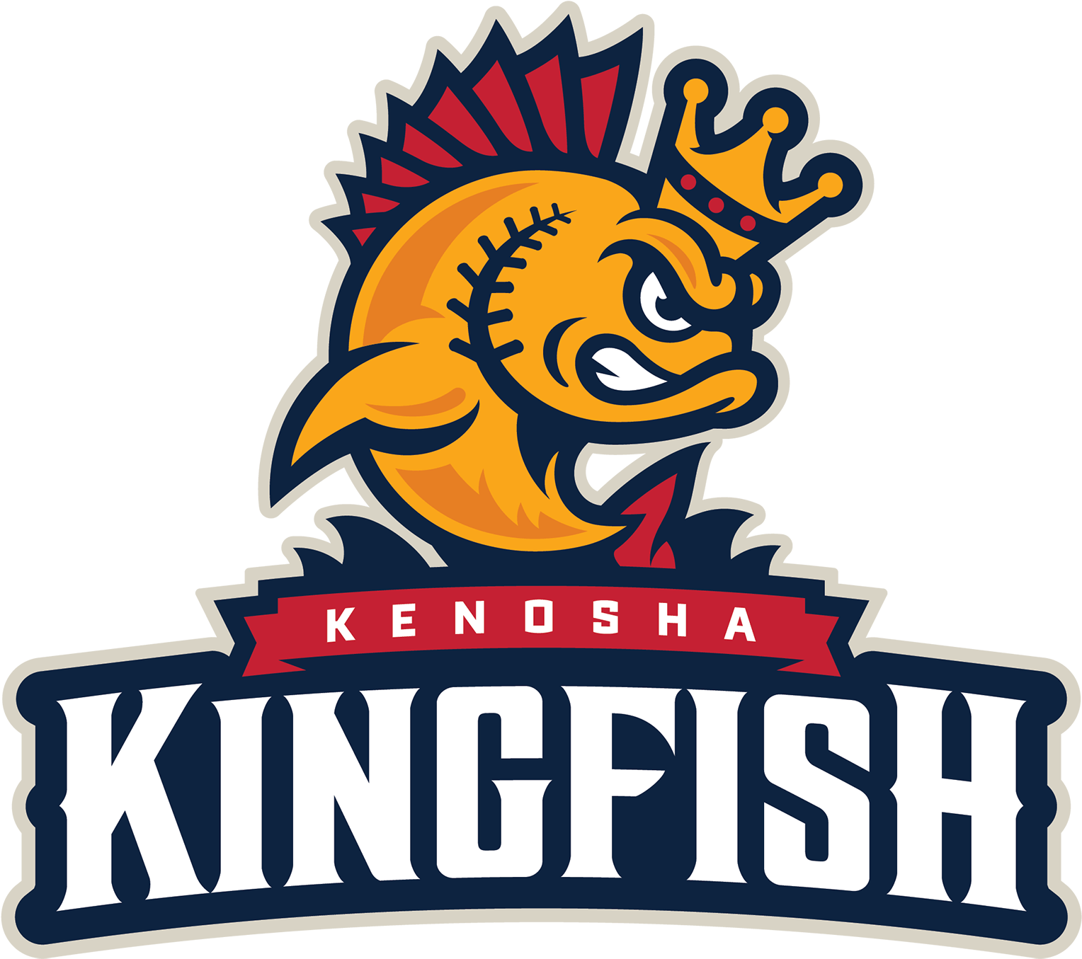 02 / Kenosha Kingfish Name / Logo - Kenosha Kingfish Logo (2500x1400)