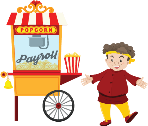 Total Talent Management Big Top - Popcorn Cartoon Vendor (504x504)