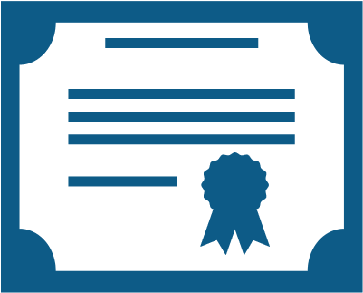 Elementary Certificate - Certificate Of Completion Icon (400x340)