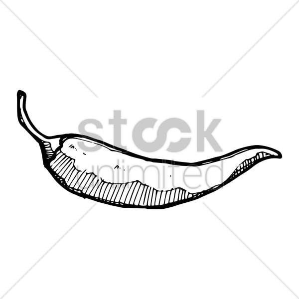 Hot Pepper Drawing At Getdrawings Com Free - Chili Pepper (600x600)