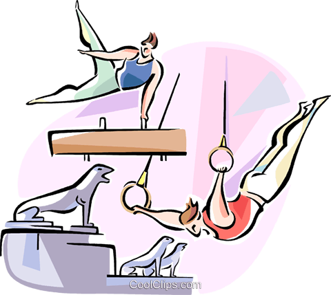 Performing On The Pommel Horse And Rings Royalty Free - Artistic Gymnastics (480x429)
