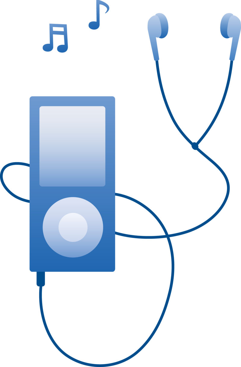 Pin Iphone Clipart Headphone - Music Player Clip Art (800x1218)