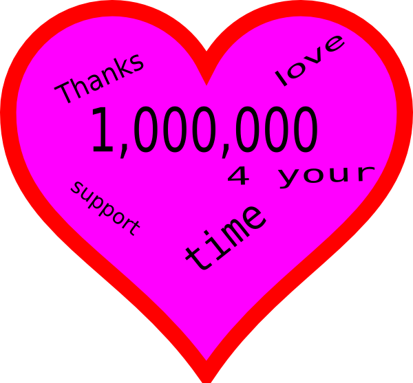 Thanks Clip Art At - Thanks A Million Clipart (600x557)