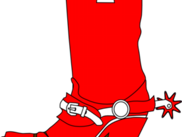 Rope Clipart Cowboy Boot - Red Cowboy Boot Clipart (640x480)