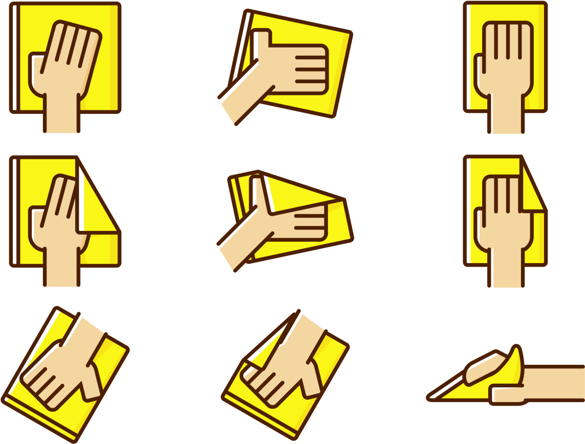 Vector Hand Wipe Icon - Portable Network Graphics (1400x980)