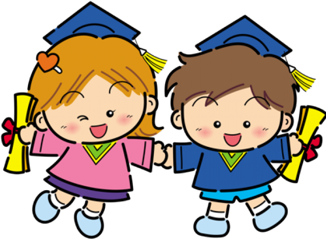 Graduation Clipart Daycare - Graduation Kids Transparent (640x480)