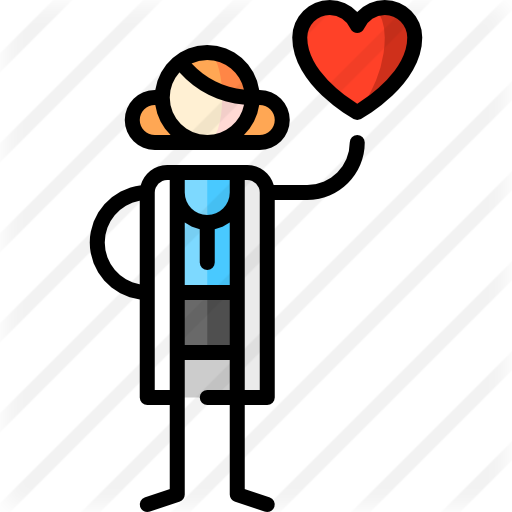 Cardiologist Free Icon - Isaac Newton Flat Png (512x512)