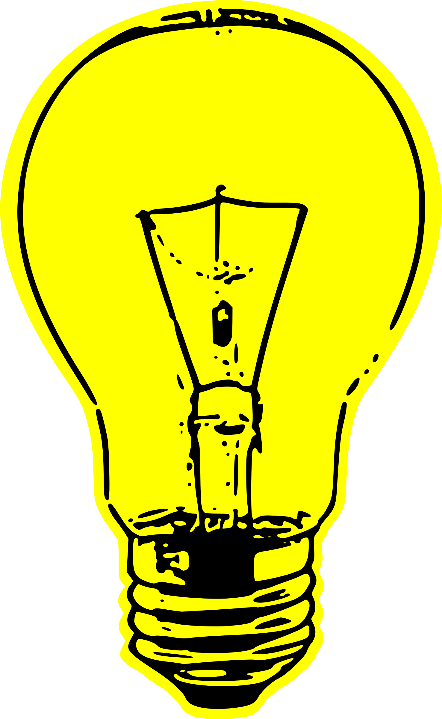 Electric Light Black And White Electricity Incandescent - Got It Clipart (1476x2400)