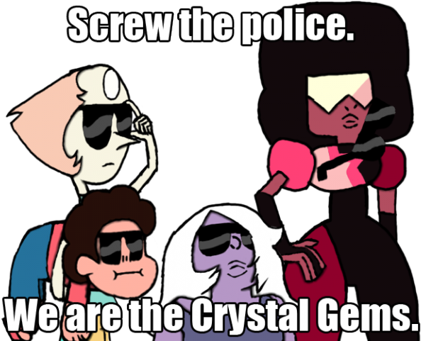 Rap Clipart Music Player - Steven Universe Police Meme (640x480)