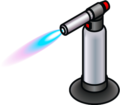 Heat - Creme Brulee Torch Clipart (400x359)