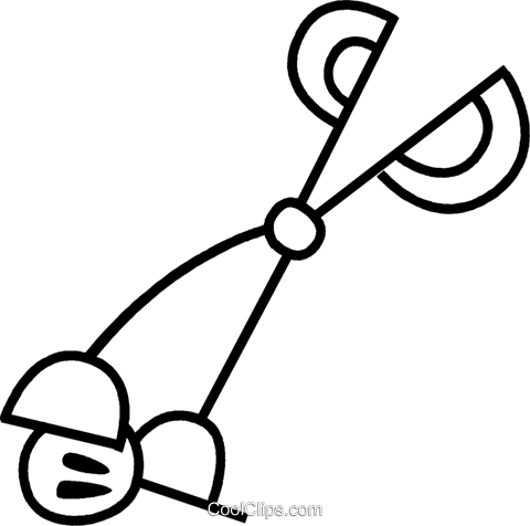 Kitchen Utensil Royalty Free Vector Clip Art Illustration - Line Art (480x476)