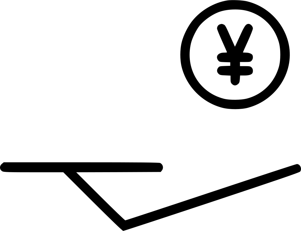 Accept Yen Donation Svg Png Icon Free - Currency (980x754)
