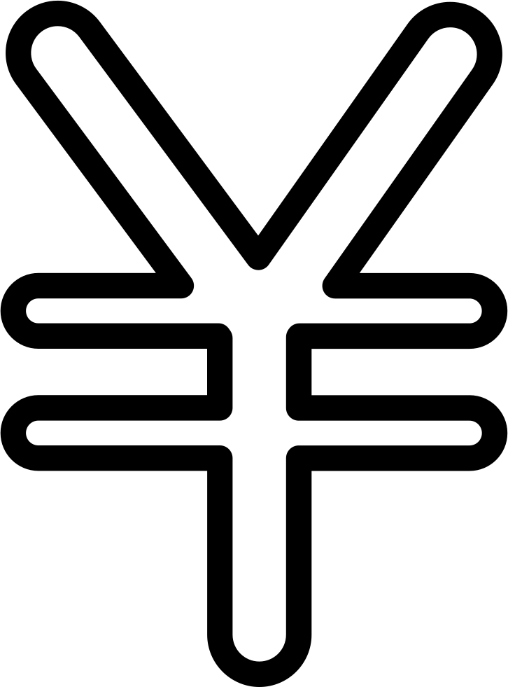 Transparent Yen Symbol Clipart Yen Sign Currency Symbol - Yen Currency Symbol (726x981)