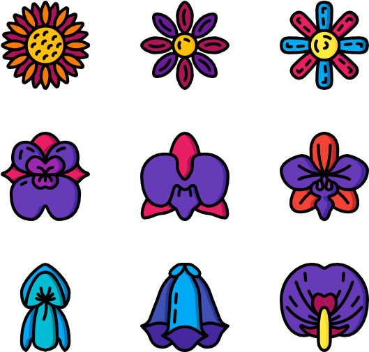 Botanicals - ดอกไม้ ใน กระถาง ภาพ วาด ง่ายๆ (600x564)