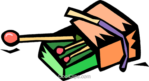 Boxes Of Matches Royalty Free Vector Clip Art Illustration - Match (480x263)