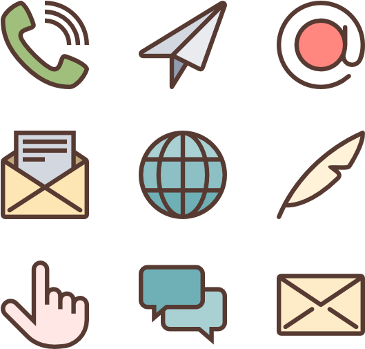 Communications Icons - Letter (600x564)