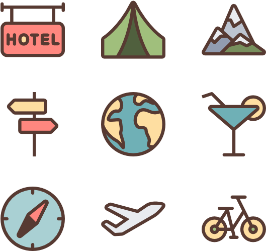Travel Icons - Travel Cartoon Icon (600x564)