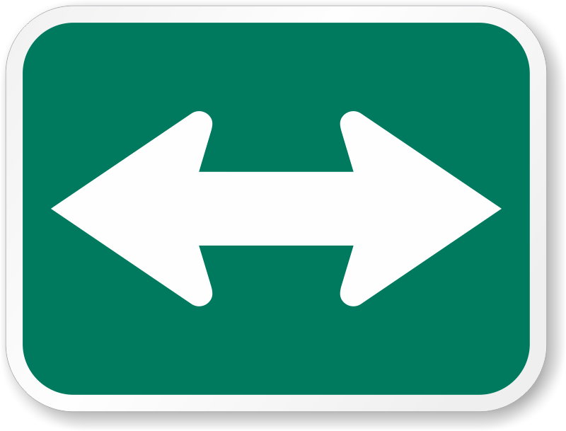 Arrow Traffic Signs - Bike Route Arrow Sign (800x609)