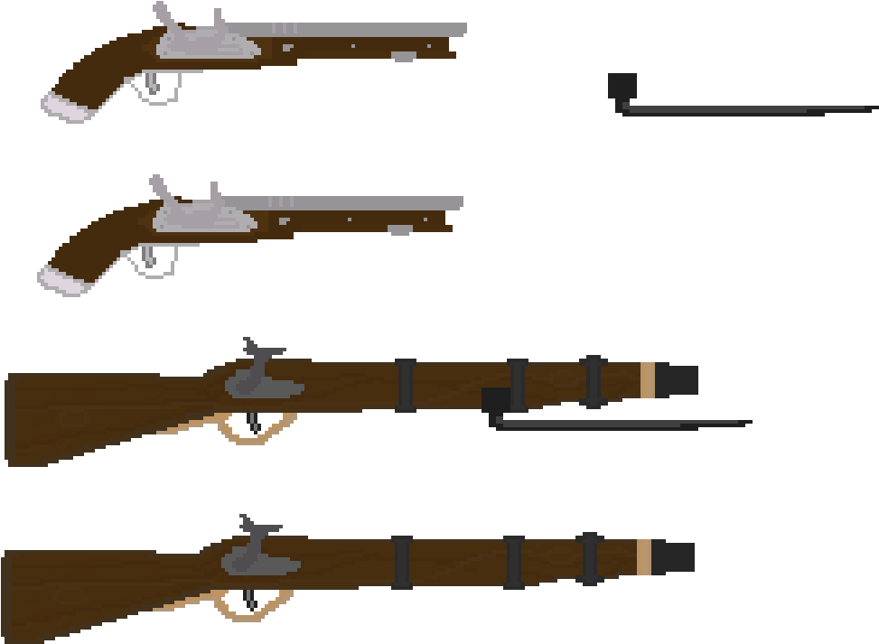English Civil War Rifle And Pistol, Bayonet Additions - English Civil War Weapons (1200x800)