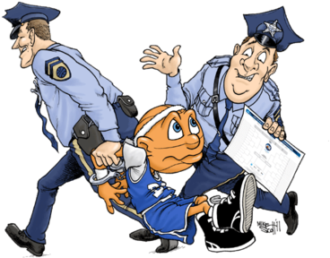 Bracket Boy Returns To Prove Himself After Arrest For - Cartoon (380x331)