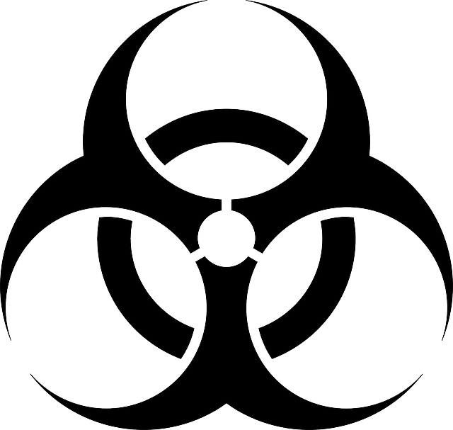 Biohazard Symbol, Biohazard, Warning, Danger - Biohazard Symbol Vector (640x607)