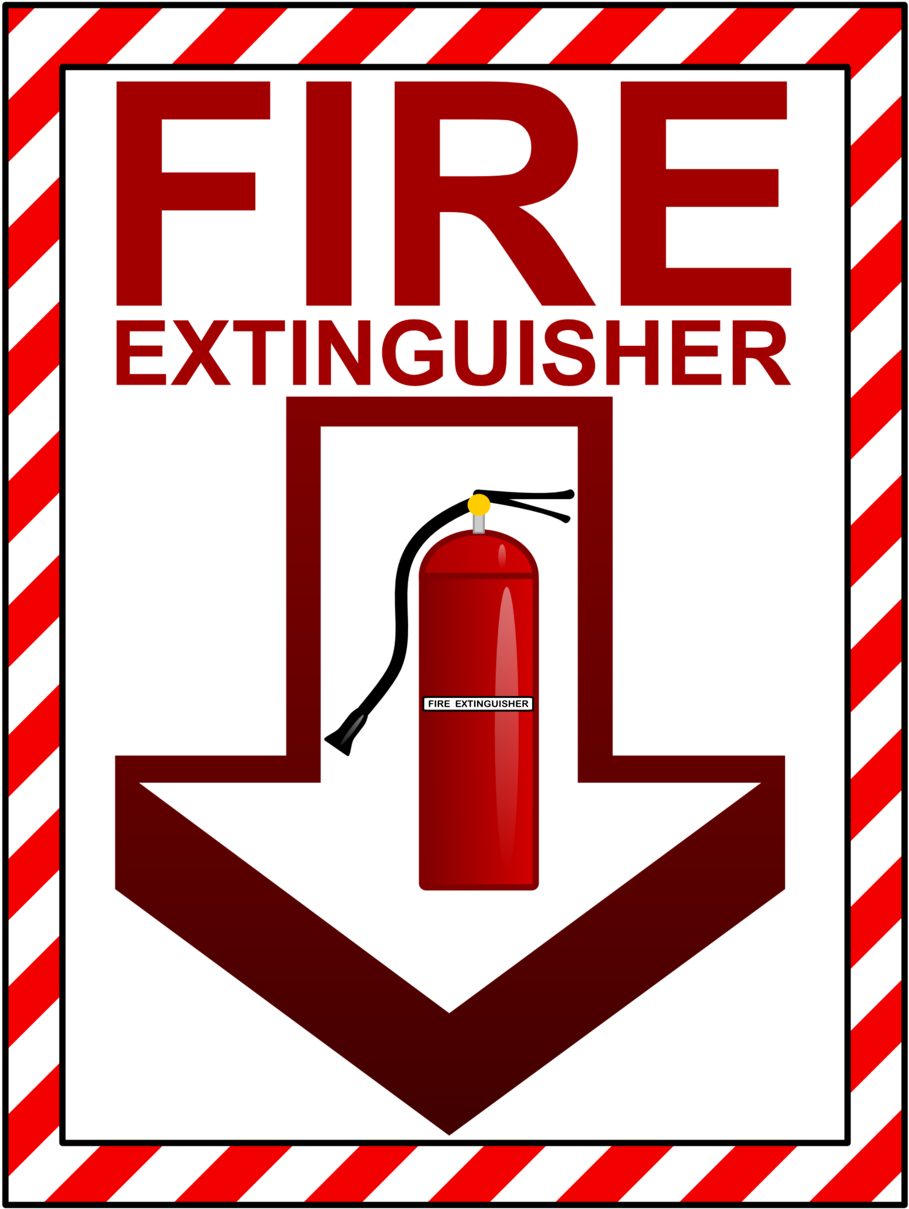 Fire Extinguisher Sign - Fire Extinguisher Sign (958x1240)