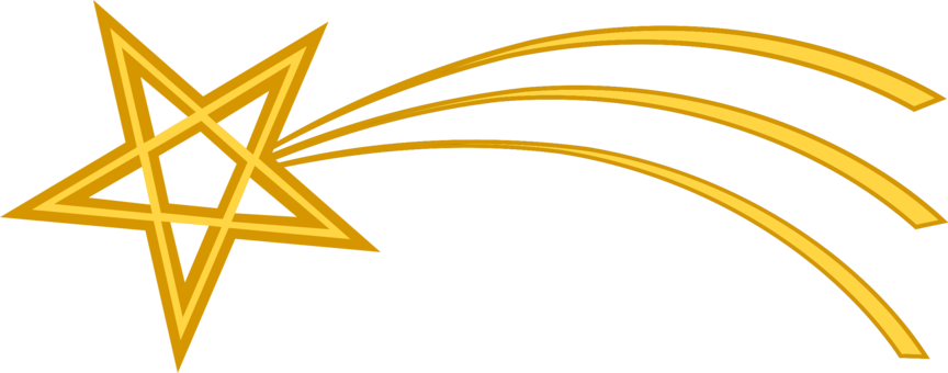 Clip Art Christmas Star Of Bethlehem Gift Computer - Shooting Star Transparent Background (864x340)