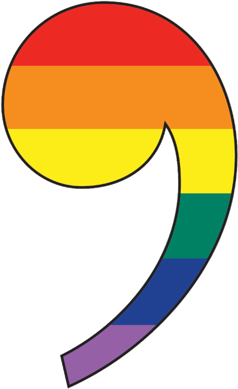 The Wisconsin Conference Has A Committee To Help Please - Rainbow Comma (686x800)