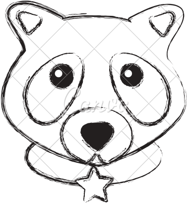Drawing Raccoon Easy Graphic Freeuse Download - Drawing (550x550)