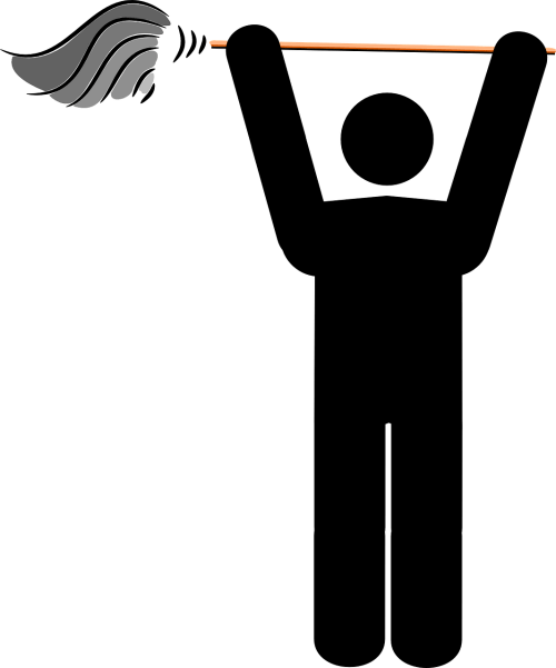 Age Appropriate Chores - Stick Man With Mop (500x601)