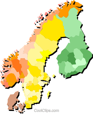 Norway, Sweden, Denmark Royalty Free Vector Clip Art - Norway, Sweden, Denmark Royalty Free Vector Clip Art (391x480)