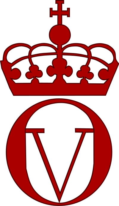 Royal Monogram Of King Olav V - Olav V Monogram (400x687)