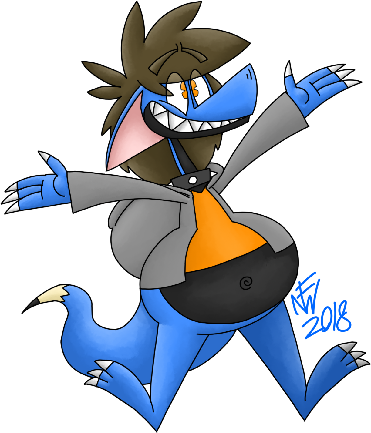 A Toon Version Of My Dragon, Drawgon - Cartoon (1614x1596)