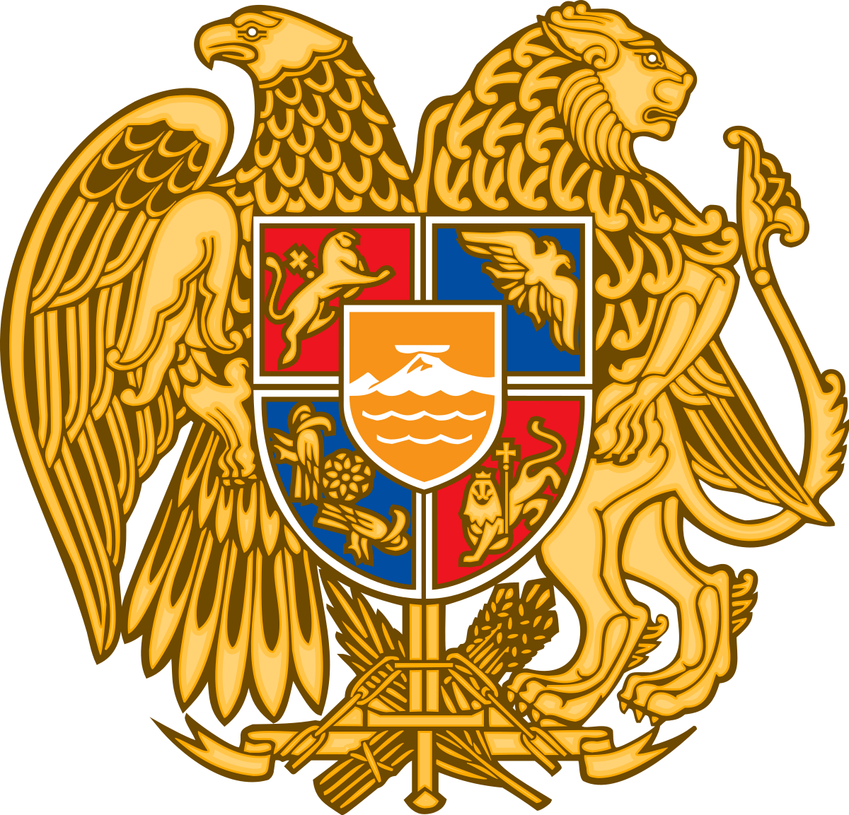 Coat Of Arms Of Armenia Wikipedia - Armenia Coat Of Arms (1200x1153)