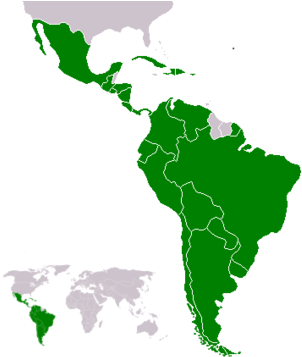 Map Of Latin America - South America Map Wikipedia (330x381)
