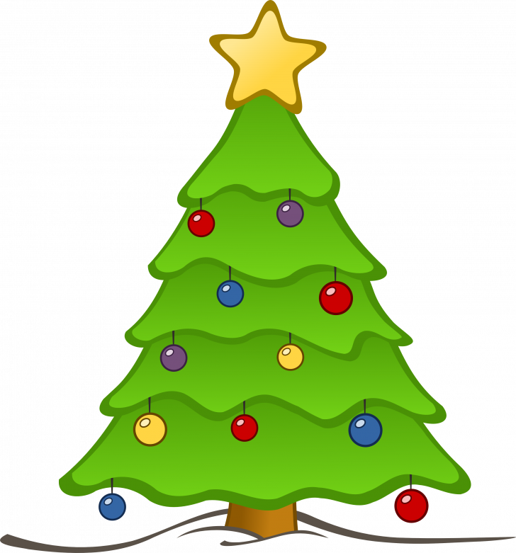 Christmas Tree Clip Art Xmas Christmas Tree 5 3333px - Animated Christmas Tree (728x781)