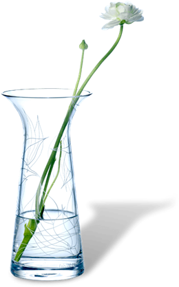 Filigree Vase In Hand-blown Glass Free Shipping - Rosendahl Filigran Vase, Line (460x460)