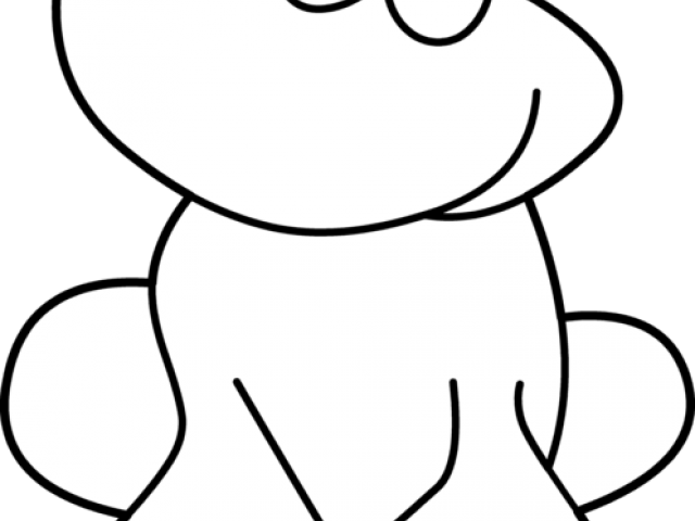 Bw Clipart Frog - Frog (640x480)
