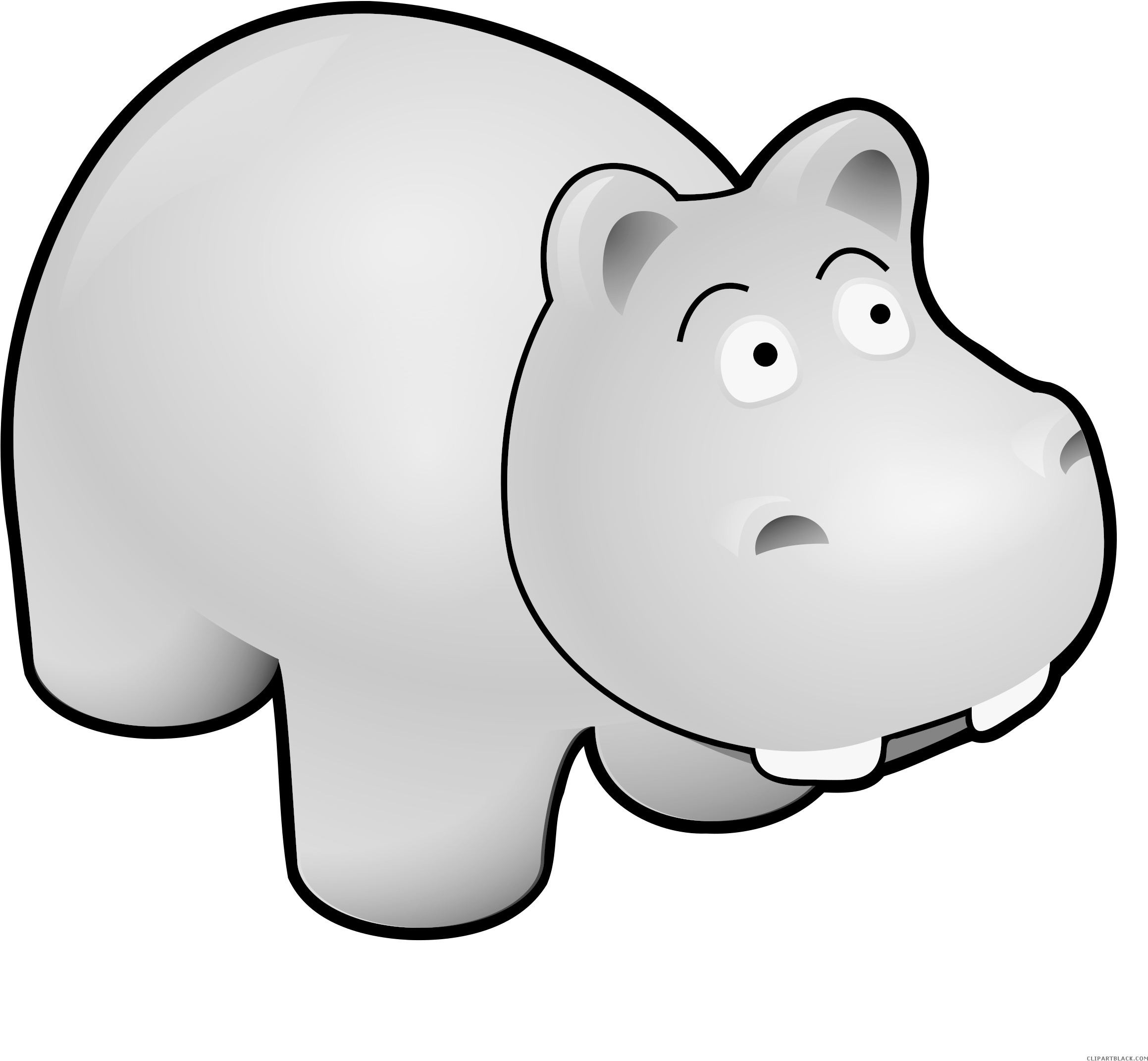 Prairie Falcon Clipart Carrot - Cartoon Hippo Transparent (2400x2400)