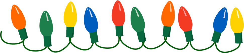 String Of Christmas Lights Clipart Free Clipart - Clip Art (970x211)